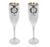 Taça de Champagne c/ Borda Metalizada 160ml Personalizada - loja online