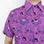 Camisa de botão social Gengar Roxo Unissex - ET Geek