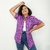 Camisa de botão social Gengar Roxo Unissex - loja online