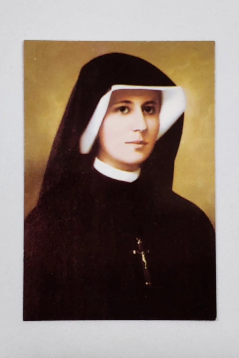 PACK x 25 estampas laminadas con imagen de Santa Faustina Kowalska