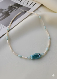 CHOKER PEIXE AQUA - comprar online