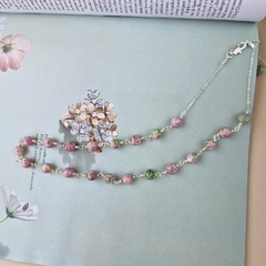 COLAR ROSA VERDE