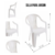 Sillón GARDEN LIFE Titán Blanco Modelo F820000 - comprar online