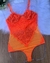 Body Giulia em Tule Transparente com Renda