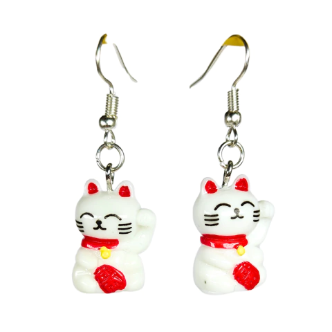 Aretes Gato de la Fortuna