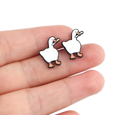 Aretes Pato con Cuchillo