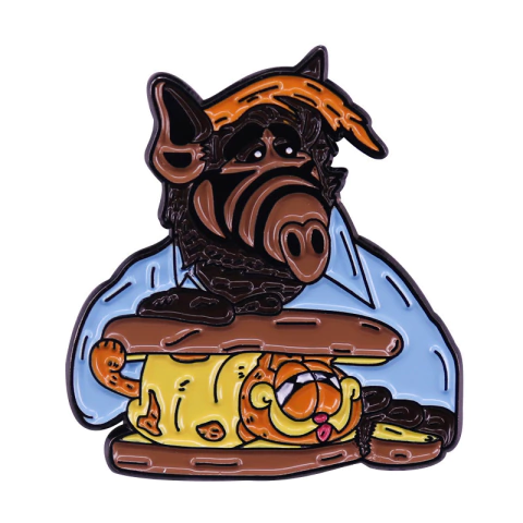 Pin Alf y Garfield