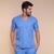 Pijama cirúrgico Elvis - Azul hospitalar - Sônia Modas Branca