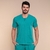 Pijama Cirúrgico Elvis - verde peacock - Sônia Modas Branca