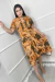 Vestido Mullet Estampado Moda Evangélica Feminina - loja online