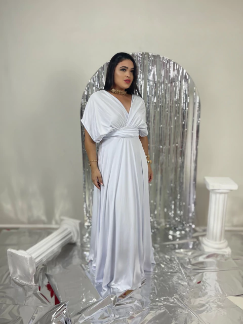Vestido Longo Versátil Moda Feminina