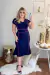 Vestido Midi Plus Size Viés Moda Evangélica Feminina na internet