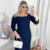 Vestido Longo Manga 3/4 Moda Evangélica Feminina 2 - comprar online
