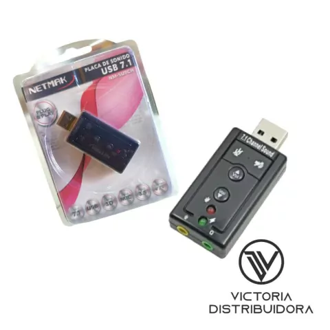 PLACA SONIDO USB NETMAK 7.1
