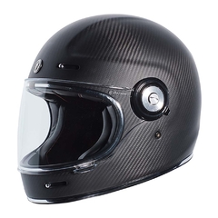 CASCO MODELO T1 - CARBON FIBER FLAT BLACK