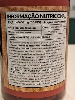 Magnésio L-Treonato 700mg 60caps MULTI VITTA - comprar online