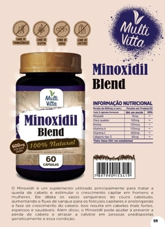 MINOXIDIL BLEND MULTI VITTA 600MG 60 CAPS.