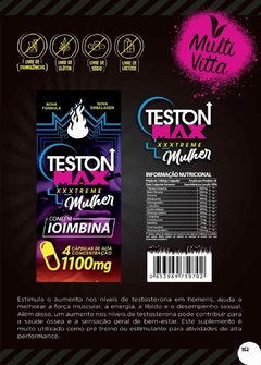 Teston Max Xtreme Mulher 1100mg Cartela 4 cápsulas MULTI VITTA na internet