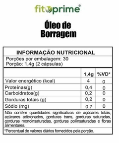 ÓLEO DE BORRAGEM 60 CAPS FITOPRIME - comprar online