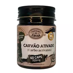 Carvão Ativado 700mg caps. 60 Canteiro de Ervas