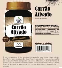 Carvão Ativado 700mg 60 Capsulas Multi Vitta - comprar online