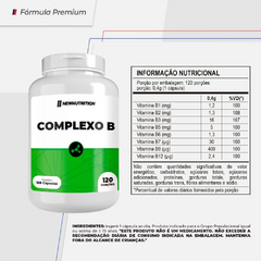 Complexo B 120 Cápsulas NewNutrition