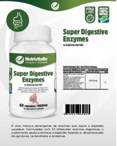 Super Digestive Enzymes Nutrivitalle Enzimas Digestivas 60 Cápsulas