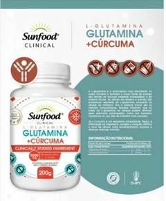 Glutamina + Cúrcuma Solúvel 5000mg 200g - Sunfood Clinical - comprar online