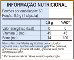 FERRO + VITAMINA C 60 CÁPSULAS - UNILIFE - comprar online