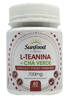 L-teanina + cha verde 700mg 60 cápsulas