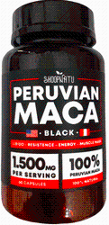 Peruvian Maca Black com Boro 1500mg 60 Cápsulas