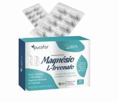 Magnésio L-treonato Blister 30 Cápsulas 550mg - Purafor