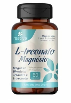 Magnésio L-Treonato e Dimalato 550mg 60 Caps Reativa