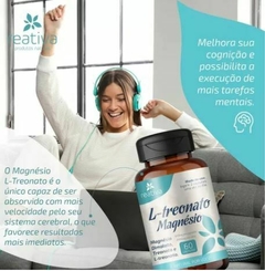 Magnésio L-Treonato e Dimalato 550mg 60 Caps Reativa na internet