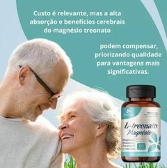 Magnésio L-Treonato e Dimalato 550mg 60 Caps Reativa - loja online