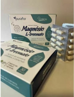 Magnésio L-treonato Blister 30 Cápsulas 550mg - Purafor na internet