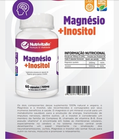 Magnésio + Inositil 700mg 60 cápsulas