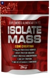 Hipercalórico Isolate Mass 3kg com CREATINA NUTRIACTION - MORANGO E BANANA