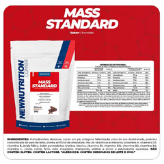 Hipercalórico Mass Standard 1,5kg 23g Proteína Chocolate NEWNUTRITION - comprar online