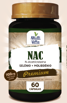 NAC com Selênio e Molibdênio MULTI VITTA 60 Cáps.