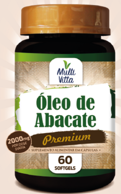 Óleo de Abacate 60caps 1000mg