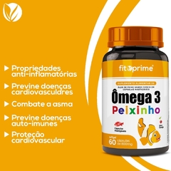 Ômega 3 Mastigável Peixinho Sabor Cereja 60 cápsulas Fitoprime na internet