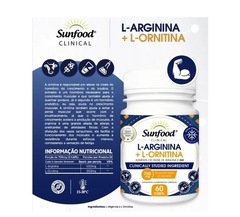 L-Arginina L-Ornitina 750 mg 60 Cáps. Sunfood - comprar online