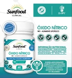 Óxido Nítrico 800mg 60 caps Sunfood Clinical