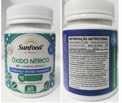 Óxido Nítrico 800mg 60 caps Sunfood Clinical - comprar online