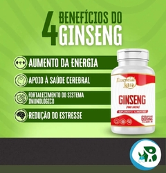 GINSENG PANAX 500MG 60 CÁPSULAS ESSENCIALBIO