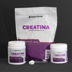 Creatina Monohidratada Micronizada em Pó 1kg NewNutrition - Branca Suplementos Alimentares