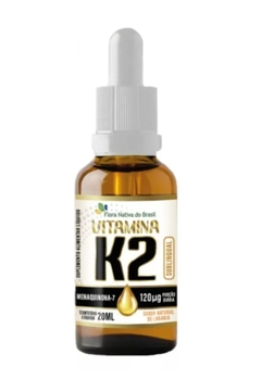 Vitamina K2 em gotas (Menaquinona-7) 120mcg 20ml - Flora Nativa - comprar online