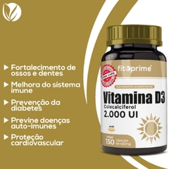 VITAMINA D3 2000UI 60 CAPSULAS FITPRIME na internet