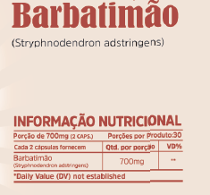 Barbatimão (Stryphnodendron adstringens) Multi vitta 60 caps - comprar online